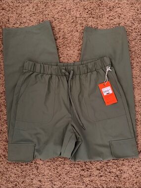 Women’s Olive Green Drawstring Cargo Pants